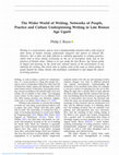 The Wider World of Writing. Networks of People, Practice and Culture Underpinning Writing in Late Bronze Age Ugarit Cover Page