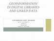 Research paper thumbnail of Toward a Linked Data Model for Describing Cartographic Resources