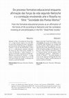 Research paper thumbnail of Do processo formativo-educacional enquanto afirmação das forças da vida segundo Nietzsche e a correlação envolvendo arte e filosofia no filme “Sociedade Dos Poetas Mortos”