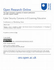 Research paper thumbnail of Cyber Security Concerns in E-Learning Education