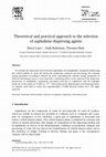 Research paper thumbnail of Theoretical and practical approach to the selection of asphaltene dispersing agents