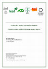 Research paper thumbnail of Climate Change and Development Consultation on Key Researchable Issues Sectoral Issues