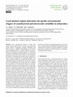 Research paper thumbnail of Local nutrient regimes determine site-specific environmental triggers of cyanobacterial and microcystin variability in urban lakes