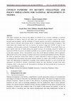 Research paper thumbnail of COVID-19 PANDEMIC ITS SECURITY CHALLENGES AND POLICY IMPLICATIONS FOR NATIONAL DEVELOPMENT IN NIGERIA