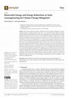 Research paper thumbnail of Renewable Energy and Energy Reductions or Solar Geoengineering for Climate Change Mitigation