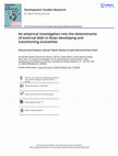 Research paper thumbnail of An empirical investigation into the determinants of external debt in Asian developing and transitioning economies