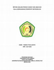 Research paper thumbnail of METODE ANALISIS PRODUK VAKSIN YANG AMAN DAN HALAL BERDASARKAN PERSPEKTIF BIOTEKNOLOGI NAMA : TAMARA TRIJULIANTHI NPM : 222114204 PROGRAM SARJANA PROGRAM STUDI FARMASI FAKULTAS FARMASI UNIVERSITAS MUSLIM NUSANTARA (UMN) AL-WASHLIYAH MEDAN 2022