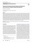 Research paper thumbnail of Department for Education Statutory Guidance for Relationships and Sex Education in England: A Rights-Based Approach?