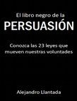 EL LIBRO NEGRO DE LA PERSUASION ALEJANDRO LLANTADA Cover Page