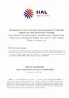 Research paper thumbnail of Evaluation of cover concrete and assessment of chloride ingress by Non Destructive Testing. Part I - Samples preparation - Porosity and resistivity measurements