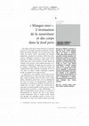 Research paper thumbnail of « Mangez-moi ». L’érotisation de la nourriture et des corps dans la foodporn