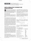 Wireless Technology Series: Part 3. An Overview of the Technology and Its Applications. DIGITAL MODULATION TECHNIQUES AND SPREAD SPECTRUM Cover Page