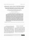 Research paper thumbnail of Anthropometric Analysis of Femur in South Indian Population