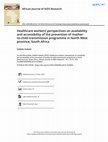 Healthcare workers’ perspectives on availability and accessibility of the prevention of mother-to-child-transmission programme in North West province, South Africa Cover Page