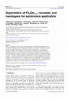 Research paper thumbnail of Superlattice of Fe(x)Ge(1-x) nanodots and nanolayers for spintronics application