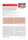 Research paper thumbnail of Review of 3D topological insulator thin-film growth by molecular beam epitaxy and potential applications