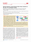 Research paper thumbnail of Electrical detection of spin-polarized surface states conduction in (Bi(0.53)Sb(0.47))2Te3 topological insulator