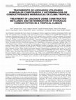 Research paper thumbnail of Tratamiento de lixiviados utilizando humedales construidos y determinación de conductividades hidráulicas en clima tropical