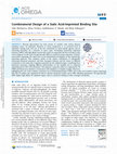 Research paper thumbnail of Combinatorial Design of a Sialic Acid-Imprinted Binding Site