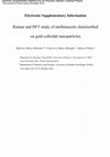 Research paper thumbnail of Raman and DFT study of methimazole chemisorbed on gold colloidal nanoparticles