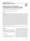 Research paper thumbnail of Identifying early stages of reindeer domestication in the archaeological record: a 3D morphological investigation on forelimb bones of modern populations from Fennoscandia