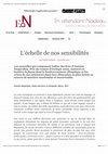 Research paper thumbnail of Indice des feux, d'Antoine Desjardins : l'échelle de nos sensibilités