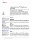 Research paper thumbnail of National medicines regulatory authorities financial sustainability in the East African Community