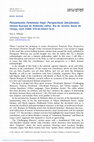 Research paper thumbnail of Pensamento Feminista Hoje: Perspectivas Decoloniais. Heloísa Buarque de Hollanda, editor. Rio de Janeiro: Bazar do Tempo, 2020 (ISBN: 978-85-69924-78-4)