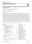 Stability analysis of underground pillar in the presence of overlying dump: a case study Cover Page