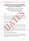 Research paper thumbnail of Design and Calculation of McPherson Suspension System and Modified Suspension System and Its Comparison