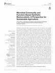 Research paper thumbnail of Microbial Community and Function-Based Synthetic Bioinoculants: A Perspective for Sustainable Agriculture