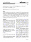 Research paper thumbnail of Collective effects of common SNPs and risk prediction in lung cancer