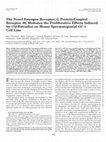 Research paper thumbnail of The Novel Estrogen Receptor, G Protein-Coupled Receptor 30, Mediates the Proliferative Effects Induced by 17β-Estradiol on Mouse Spermatogonial GC-1 Cell Line