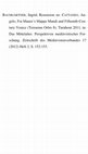 Research paper thumbnail of [Rezension zu:] Angelo Cattaneo, Fra Mauro's Mappa Mundi and Fifteenth-Century Venice (Terrarum Orbis 8). Turnhout, Brepols 2011. 470 S. 19 Abb