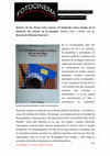 Research paper thumbnail of Beatriz de las Heras (ed,) (2014).El fotógrafo como testigo de la Historia. Su retrato en la pantalla. Madrid: Ocho y Medio, 285 pp: Beatriz de las Heras (ed,). Madrid: Ocho y Medio, 2014.(285 pp.) [Reseña bibliográfica]