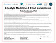 Research paper thumbnail of Lifestyle Medicine & Food as Medicine