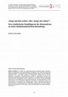 Research paper thumbnail of ‚Sorge um das Leben' oder ‚Sorge als Leben'? Neo-vitalistische Denkfiguren als Alternativen zu einer funktionalistischen Beziehung