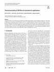 Thermal annealing of AlN films for piezoelectric applications Cover Page