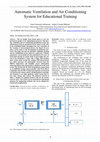 Automatic Ventilation and Air Conditioning System for Educational Training Cover Page