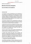 Research paper thumbnail of Marchés Financiers Émergents Cas de la Bourse de Casablanca