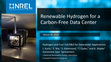 Research paper thumbnail of Renewable Hydrogen for Carbon-Free Data Center