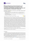 Exhausted Woods from Tannin Extraction as an Unexplored Waste Biomass: Evaluation of the Antioxidant and Pollutant Adsorption Properties and Activating Effects of Hydrolytic Treatments Cover Page