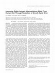 Research paper thumbnail of Improving stable isotopic interpretations made from human hair through reduction of growth cycle error