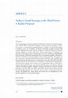 Research paper thumbnail of Turkey’s Grand Strategy as the Third Power: A Realist Proposal