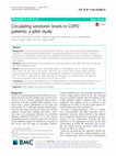 Research paper thumbnail of Circulating serotonin levels in COPD patients: a pilot study