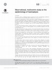 Research paper thumbnail of Observational, multicentre study on the epidemiology of haemoptysis