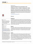 Research paper thumbnail of Arginines Plasma Concentration and Oxidative Stress in Mild to Moderate COPD