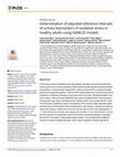 Research paper thumbnail of Determination of adjusted reference intervals of urinary biomarkers of oxidative stress in healthy adults using GAMLSS models