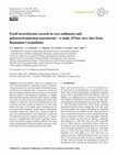 Research paper thumbnail of Fossil invertebrates records in cave sediments and paleoenvironmental assessments: a study of four cave sites from Romanian Carpathians