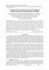 Research paper thumbnail of Workplace Deviance Behavior: Role of Psychological Empowerment and Transformational Leadership